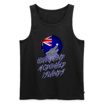 Heard und McDonaldinseln - Männer Premium Bio Tank Top - Schwarz - Vorne - Michal (187cm)