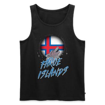 Faroe Islands - Men's Premium Organic Tank Top - black - Front - AI Model Male 178 light (178cm)
