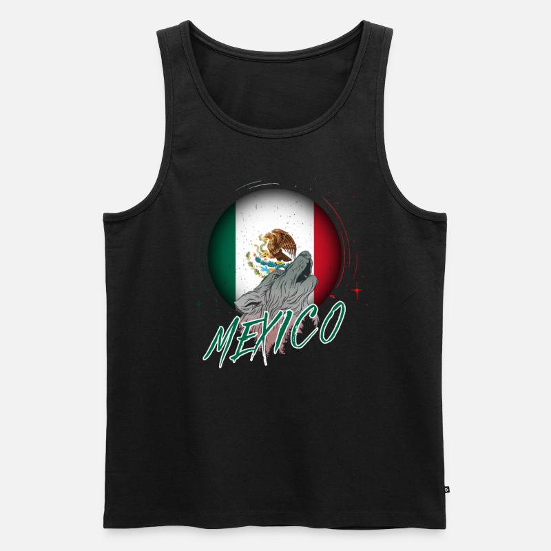 Mexiko - Männer Premium Bio Tank Top - Schwarz