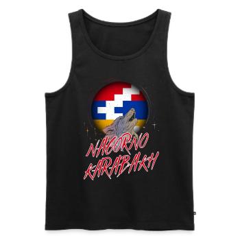 Haut-Karabakh - Débardeur bio Premium Homme - noir - Devant - Michal (187cm)