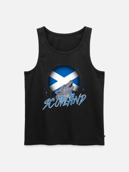 Scotland - Men's Premium Organic Tank Top - black