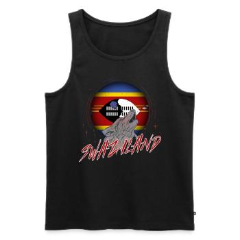 Swaziland - Débardeur bio Premium Homme - noir - Devant - Michal (187cm)