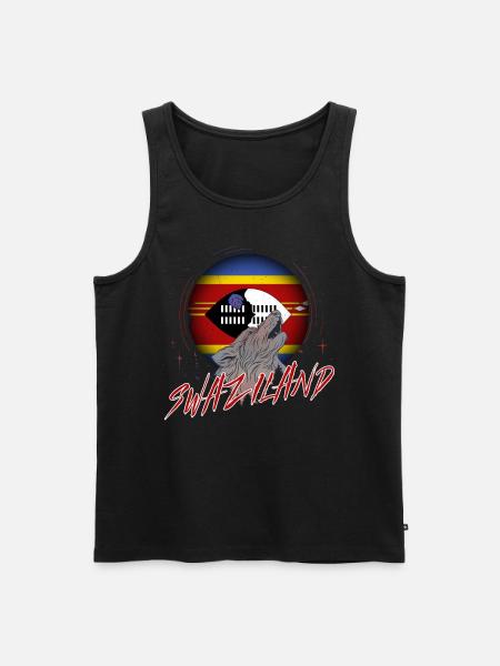 Swaziland - Débardeur bio Premium Homme - noir