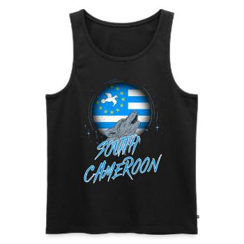 Südkamerun - Männer Premium Bio Tank Top - Schwarz - Vorne - AI Model Male 178 light (178cm)