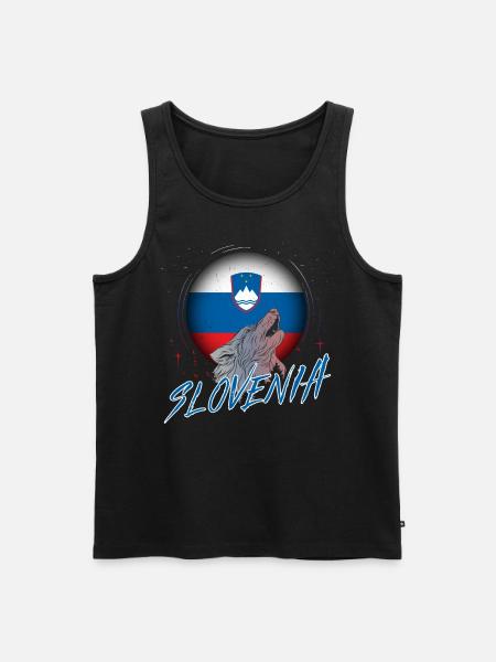 Slowenien - Männer Premium Bio Tank Top - Schwarz