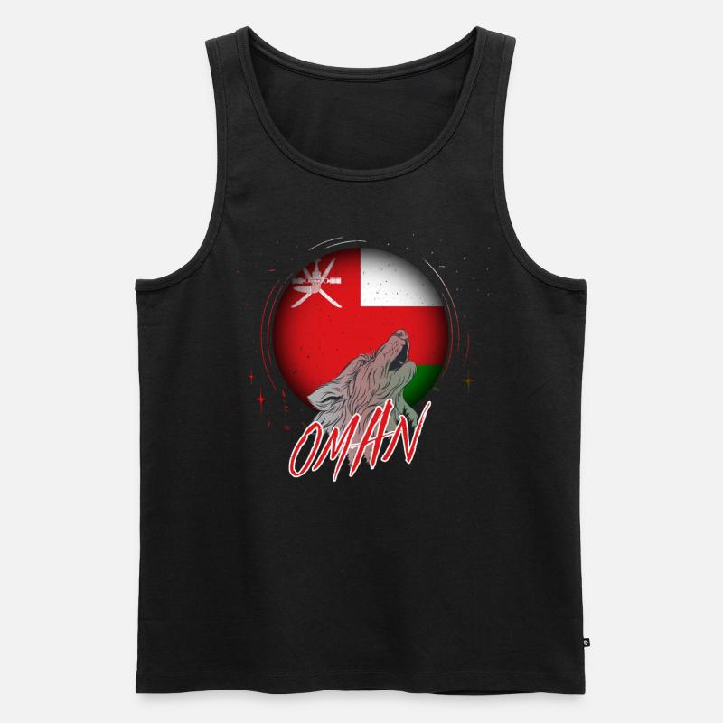 Oman - Männer Premium Bio Tank Top - Schwarz