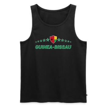 Guinée-Bissau - Débardeur bio Premium Homme - noir - Devant - AI Model Male 178 light (178cm)