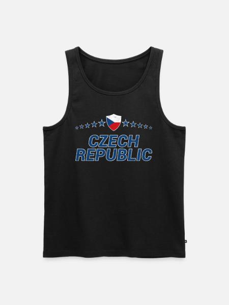 République tchèque - Débardeur bio Premium Homme - noir