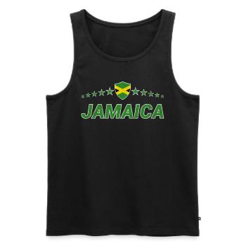 Jamaïque - Débardeur bio Premium Homme - noir - Devant - Michal (187cm)