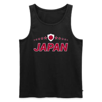 Japon - Débardeur bio Premium Homme - noir - Devant - AI Model Male 178 light (178cm)