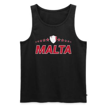 Malta - Men's Premium Organic Tank Top - black - Front - AI Model Male 178 light (178cm)