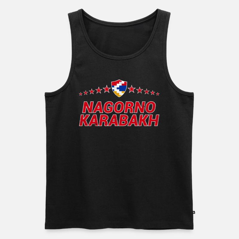 Bergkarabach - Männer Premium Bio Tank Top - Schwarz