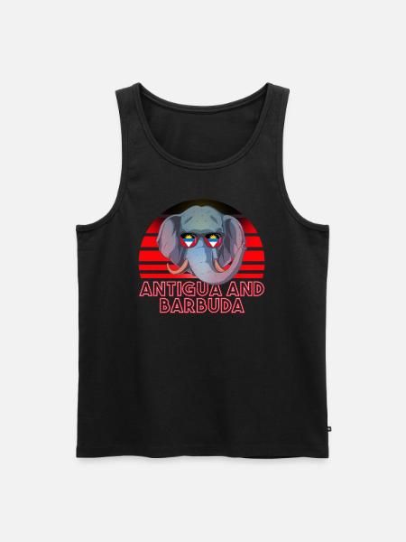 Antigua and Barbuda - Men's Premium Organic Tank Top - black
