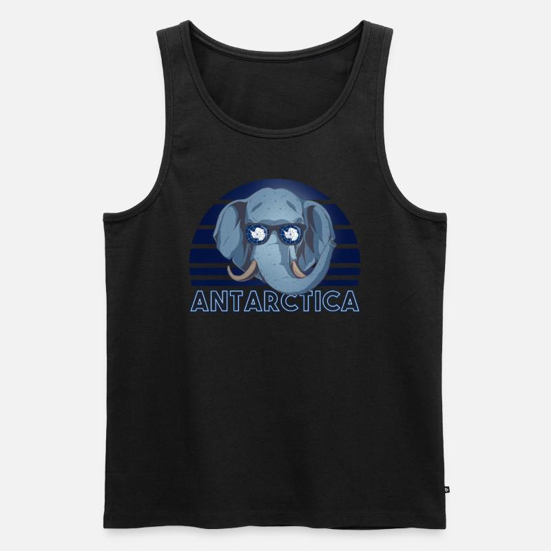 Antarktis - Männer Premium Bio Tank Top - Schwarz