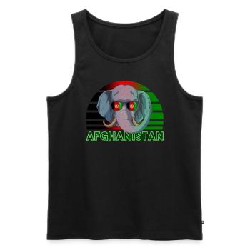 Afghanistan - Männer Premium Bio Tank Top - Schwarz - Vorne - AI Model Male 178 light (178cm)