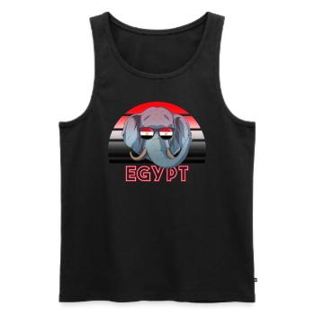 Ägypten - Männer Premium Bio Tank Top - Schwarz - Vorne - AI Model Male 178 light (178cm)