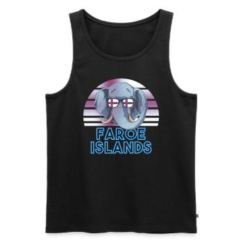 Faroe Islands - Men's Premium Organic Tank Top - black - Front - AI Model Male 178 light (178cm)