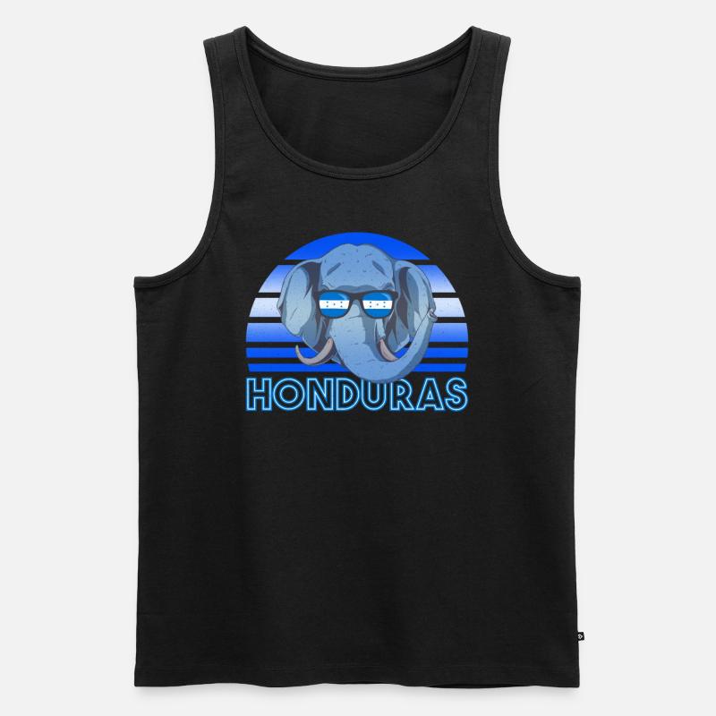 Honduras - Männer Premium Bio Tank Top - Schwarz