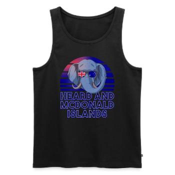 Heard und McDonaldinseln - Männer Premium Bio Tank Top - Schwarz - Vorne - Michal (187cm)