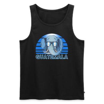Guatemala - Men's Premium Organic Tank Top - black - Front - AI Model Male 178 light (178cm)