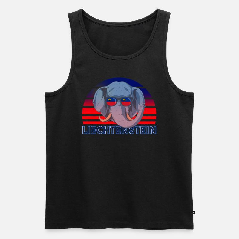 Liechtenstein - Männer Premium Bio Tank Top - Schwarz