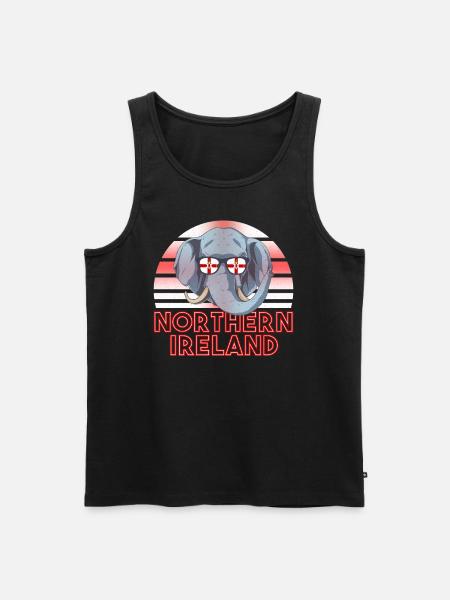 Northern Ireland - Men's Premium Organic Tank Top - black