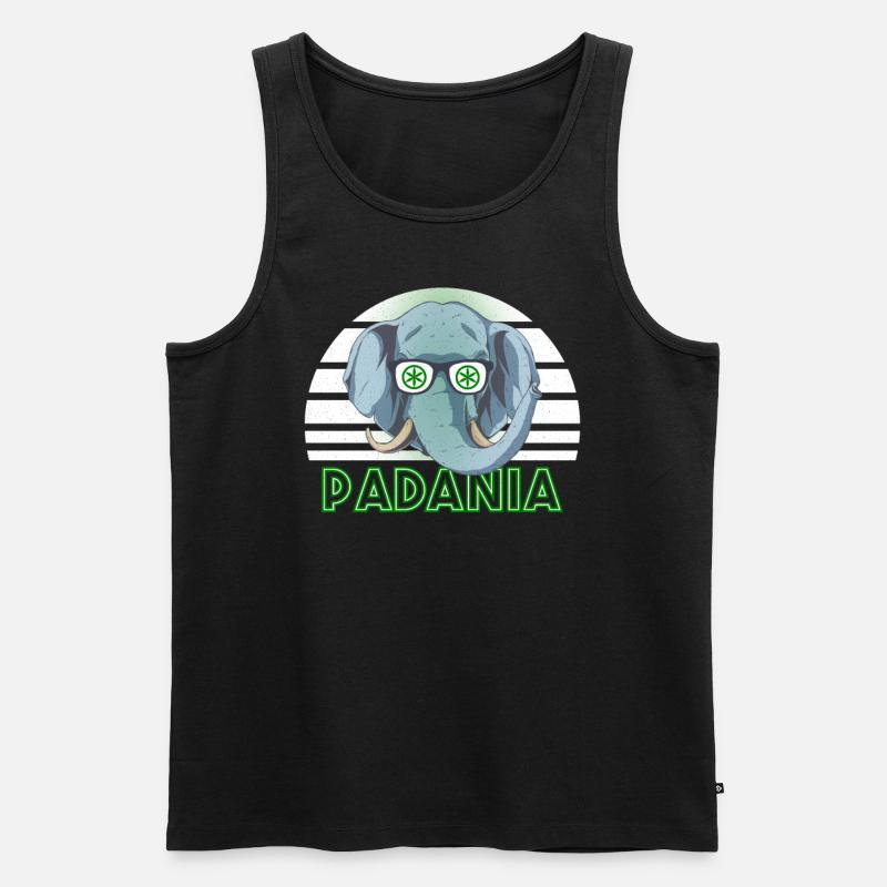 Padanien - Männer Premium Bio Tank Top - Schwarz