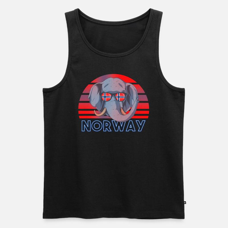 Norwegen - Männer Premium Bio Tank Top - Schwarz
