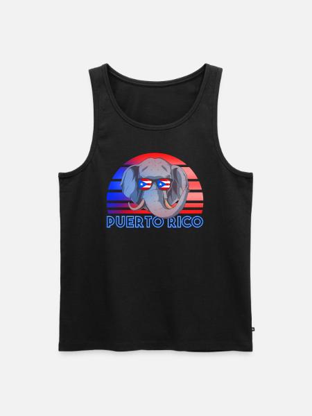Puerto Rico - Men's Premium Organic Tank Top - black