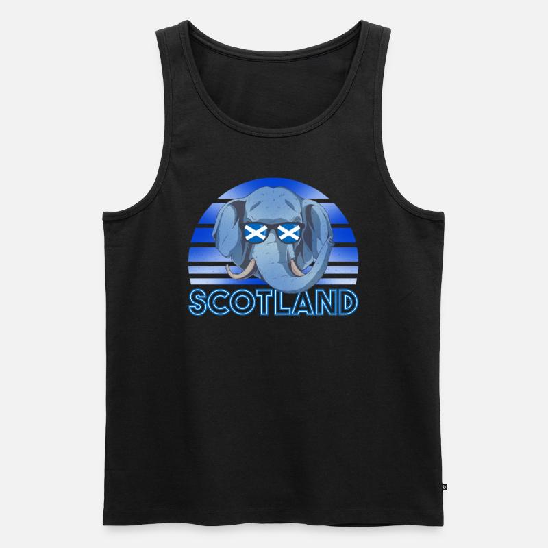 Scotland - Men's Premium Organic Tank Top - black