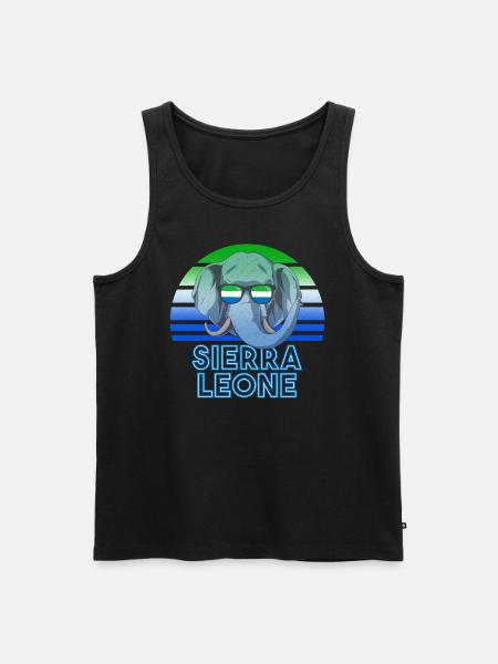 Sierra Leone - Men's Premium Organic Tank Top - black