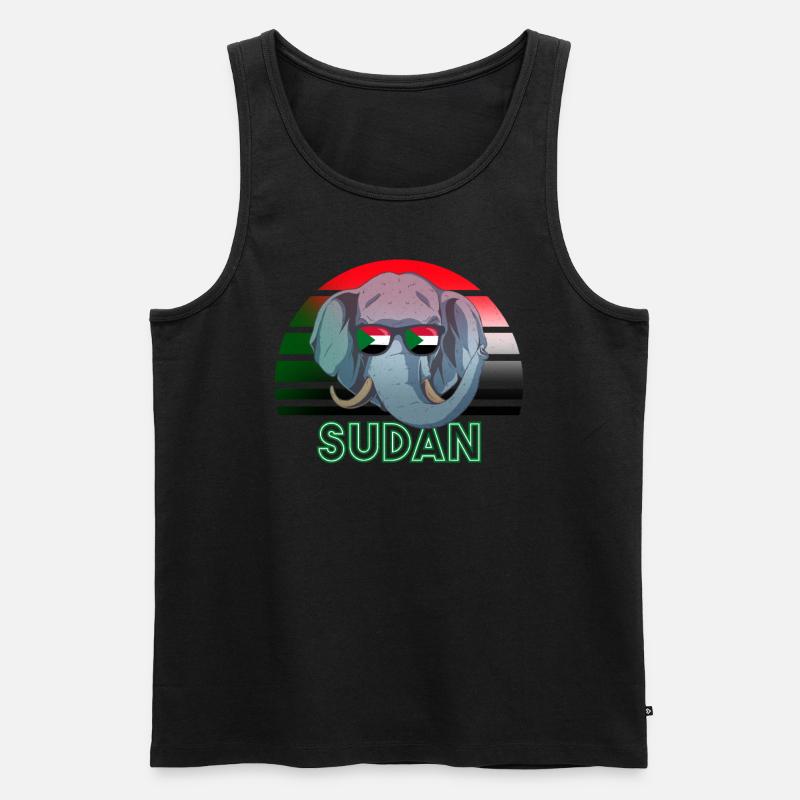 Sudan - Männer Premium Bio Tank Top - Schwarz