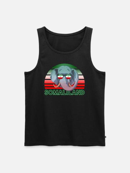 Somaliland - Men's Premium Organic Tank Top - black