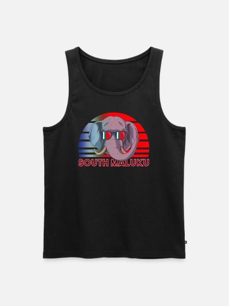South Maluku - Men's Premium Organic Tank Top - black