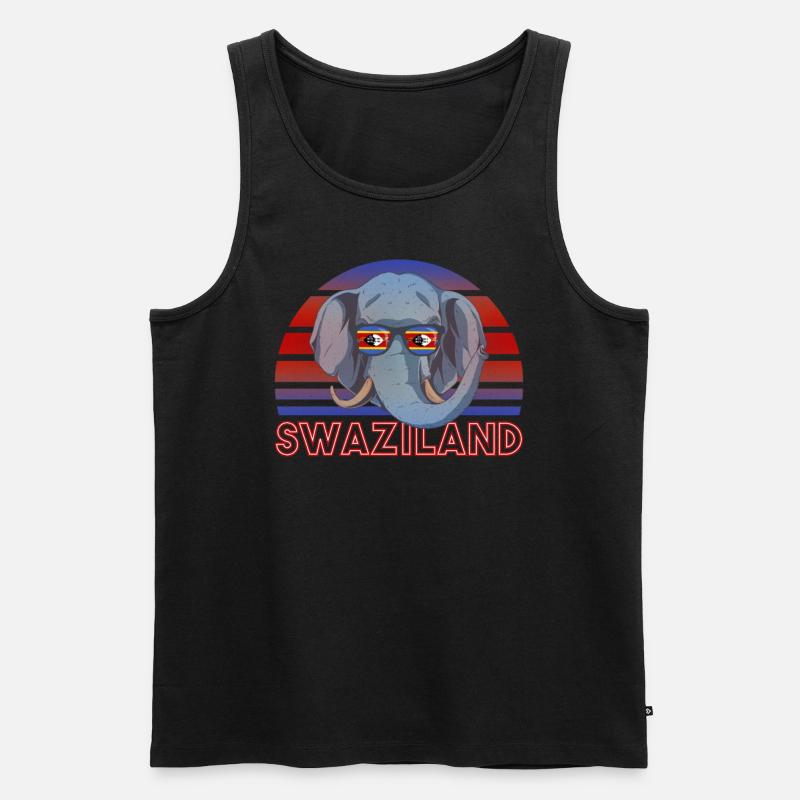 Swasiland - Männer Premium Bio Tank Top - Schwarz