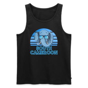 Südkamerun - Männer Premium Bio Tank Top - Schwarz - Vorne - AI Model Male 178 light (178cm)