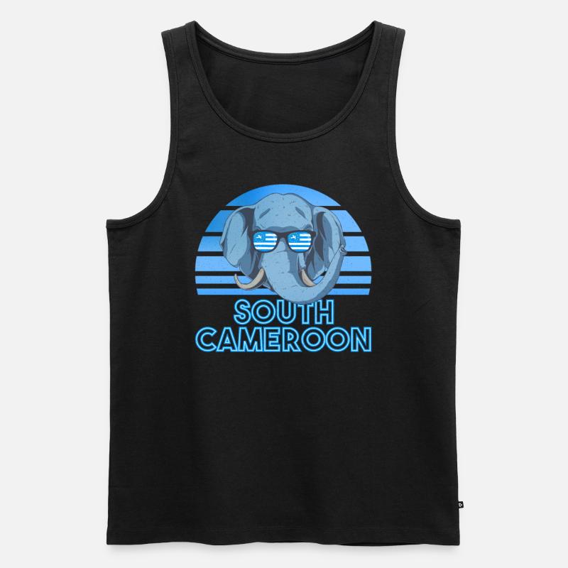 Südkamerun - Männer Premium Bio Tank Top - Schwarz
