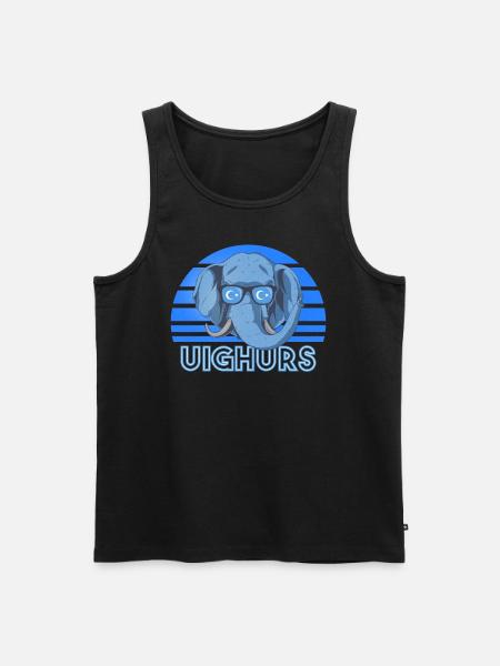 Uiguren - Männer Premium Bio Tank Top - Schwarz