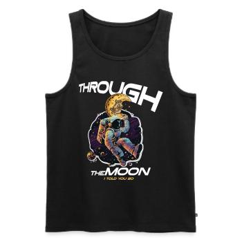 Bitcoin Crypto BTC - Men's Premium Organic Tank Top - black - Front - AI Model Male 178 light (178cm)