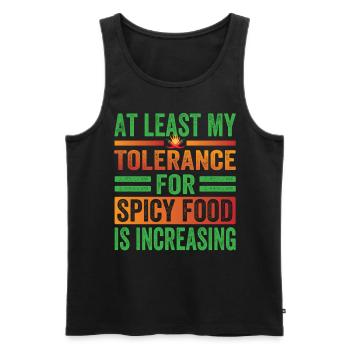 Spicy Chili Chef Foodie Culinaire Expert Vêtements - Débardeur bio Premium Homme - noir - Devant - Michal (187cm)