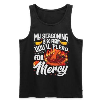 Culinary Expert Chef Foodie Spicy Chili Apparel - Männer Premium Bio Tank Top - Schwarz - Vorne - Michal (187cm)