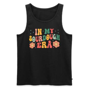 Sourdough Whisperer Bakery Bakers Retro Outfit - Männer Premium Bio Tank Top - Schwarz - Vorne - AI Model Male 178 light (178cm)