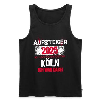 Köln Aufstieg 2025 - Ich war dabei - Männer Premium Bio Tank Top - Schwarz - Vorne - Michal (187cm)