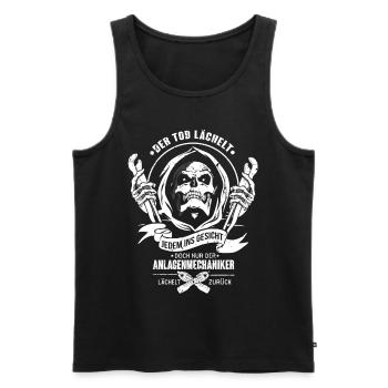 Anlagenmechaniker Installateur Heizung SHK Lächelt - Männer Premium Bio Tank Top - Schwarz - Vorne - Michal (187cm)