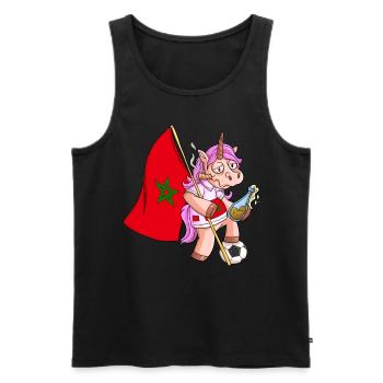 Morocco Party Unicorn - Men's Premium Organic Tank Top - black - Front - AI Model Male 178 light (178cm)