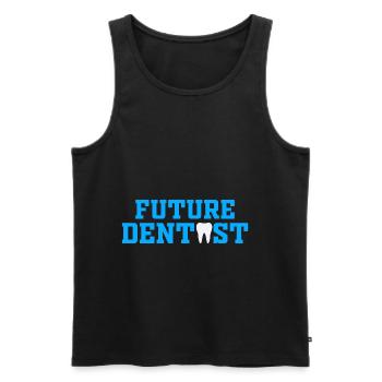 Futur dentiste école orthodontiste assist - Débardeur bio Premium Homme - noir - Devant - Michal (187cm)