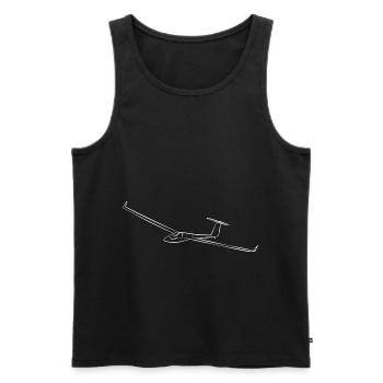 Glider Glider Gliding Glider - Men's Premium Organic Tank Top - black - Front - AI Model Male 178 light (178cm)