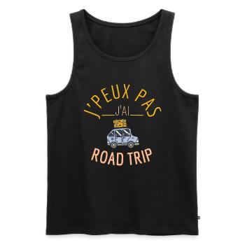 J Peux pas j ai Road - Débardeur bio Premium Homme - noir - Devant - Michal (187cm)