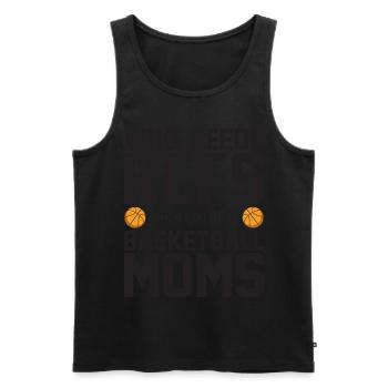 Who Needs Refs When You Have Basketball Moms - Männer Premium Bio Tank Top - Schwarz - Vorne - AI Model Male 178 light (178cm)