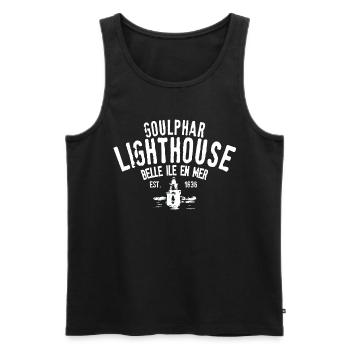 Goulphar Belle Ile en Mer - Männer Premium Bio Tank Top - Schwarz - Vorne - AI Model Male 178 light (178cm)